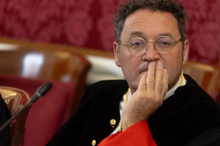 Álvaro García Ortiz, pensativo, en una imagen de archivo