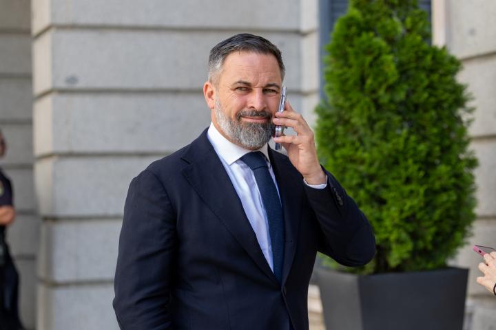 El líder de Vox, Santiago Abascal.