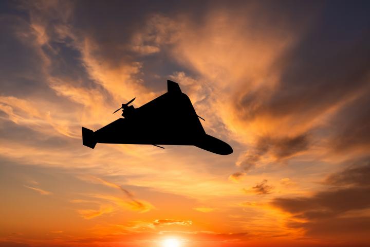 Imagen de recurso de un dron militar