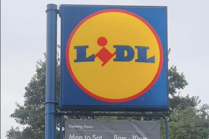 El logotipo del supermercado LiDl