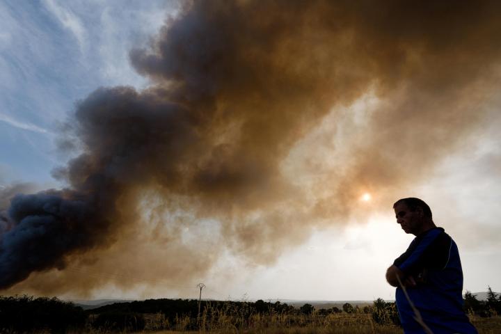 Foto de archivo de un incendio en Ávila.