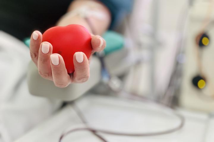 Imagen de archivo de una donación de sangre.