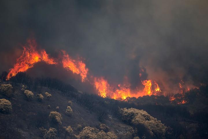 Incendio en Las Médulas (León)