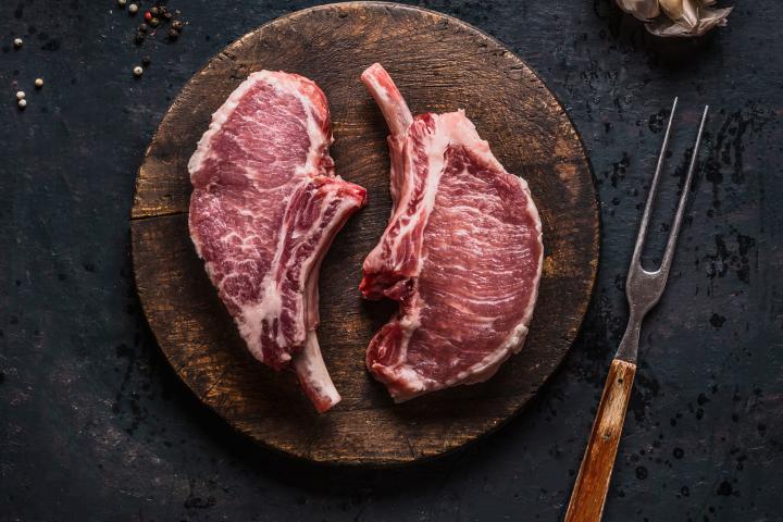 Chuletas de cerdo, en una imagen de archivo