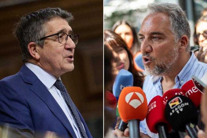 Fotomontaje de Patxi López y Elías Bendodo