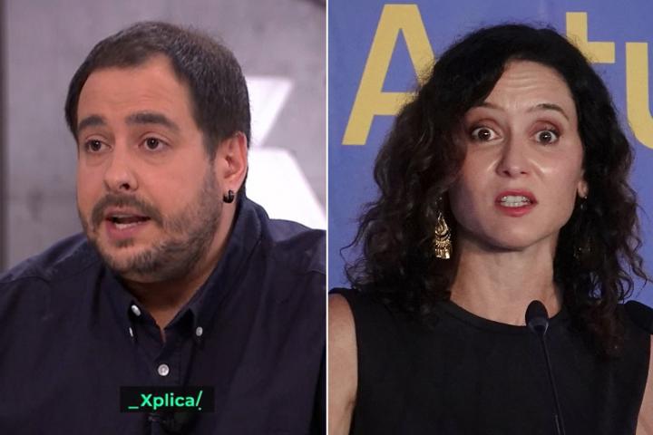 Fotomontaje de Julen Bollain e Isabel Díaz Ayuso