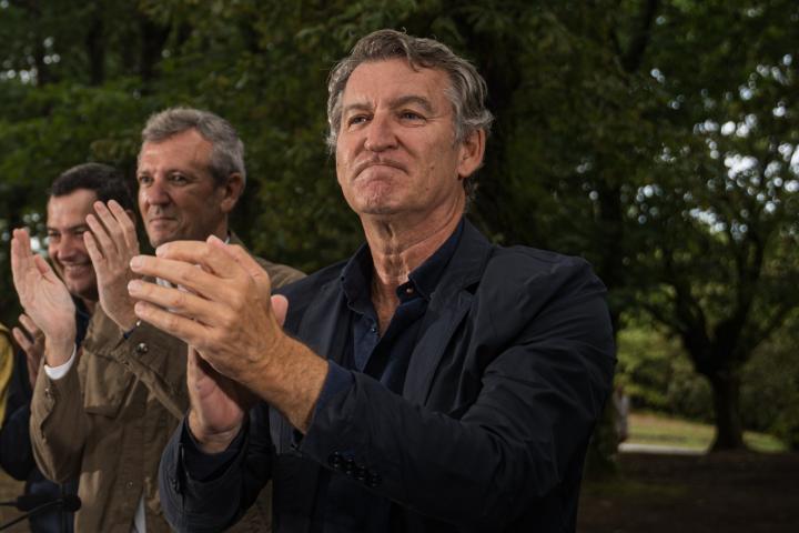 El líder del PP, Alberto Núñez Feijóo, este domingo