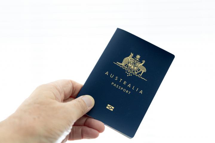 Imagen de archivo de un pasaporte australiano.