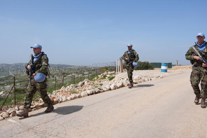 Soldados de la misión FINUL de la ONU en Líbano.