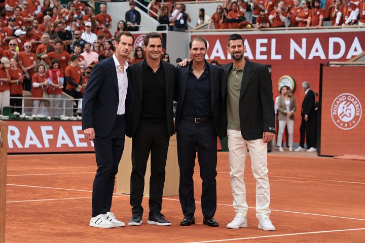 Djokovic, Federer y Murray, junto a Nadal en el homenaje de Roland Garros a su 14 veces ganador
