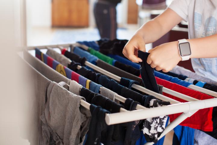 Imagen de archivo de un tendedero.