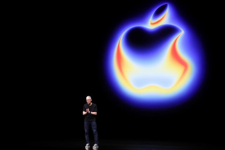 Tim Cook en el Apple event de este martes.