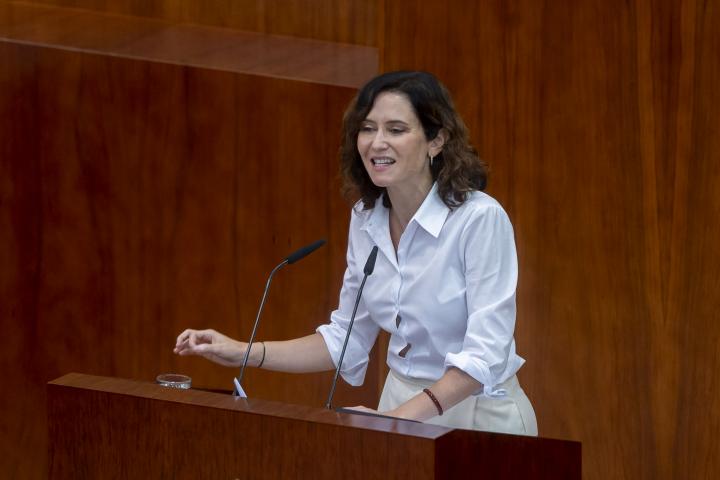 La presidenta de la Comunidad de Madrid, Isabel Díaz Ayuso.