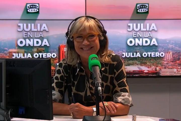 Julia Otero durante el programa de 'Julia en la Onda'.