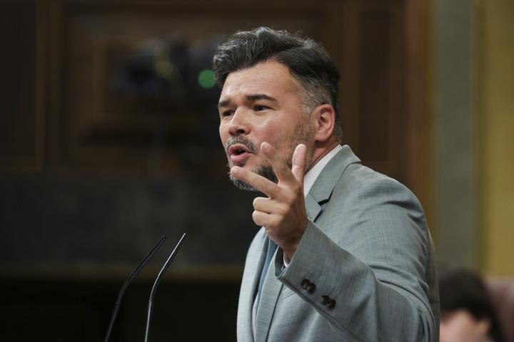 Gabriel Rufián, en el Congreso el 9 de julio de 2025.