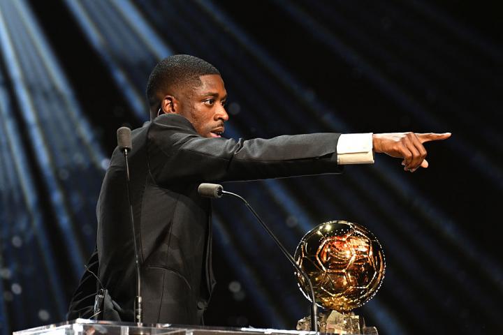 Ousmane Dembélé, tras recibir el Balón de Oro este lunes