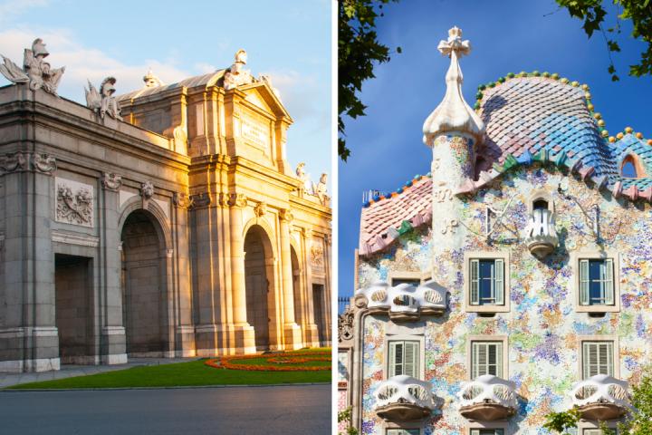 La Puerta de Alcalá y la Casa Batlló
