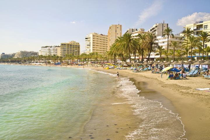 Playa de Marbella en la Costa del Sol.