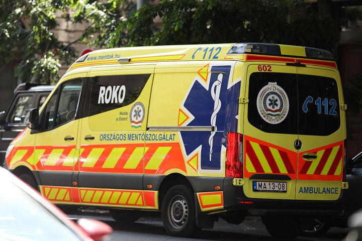 Una ambulancia, en Hungría