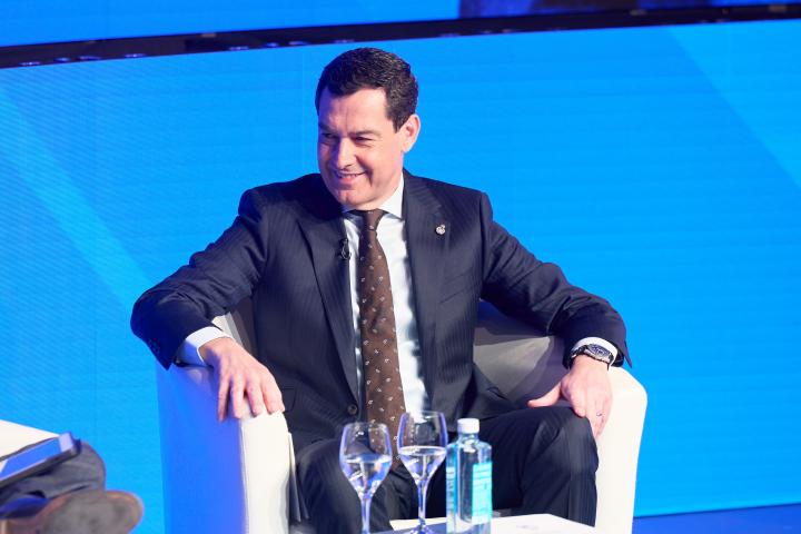 El presidente de la Junta de Andalucía, Juan Manuel Moreno Bonilla, en una imagen de archivo.