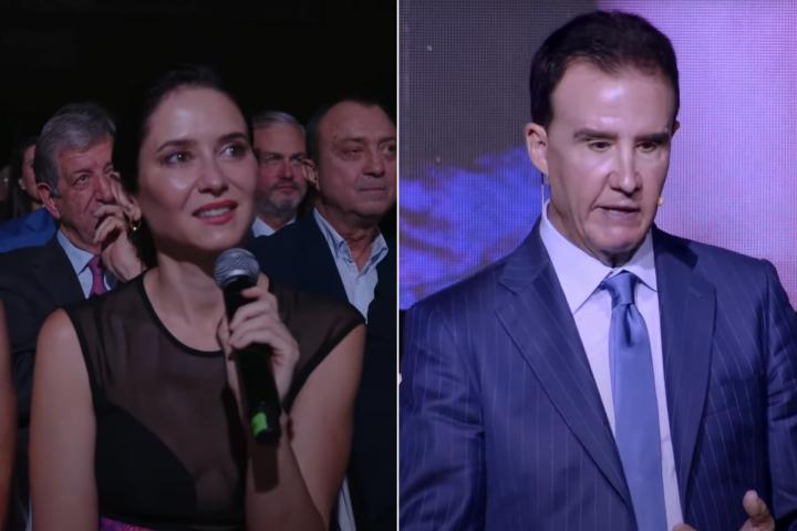 Fotomontaje de Isabel Díaz Ayuso y José Ramón de la Morena