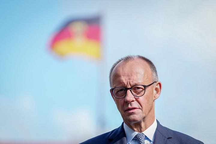 El canciller alemán Merz, fotografiado el 1 de octubre de 2025 en Berlín.