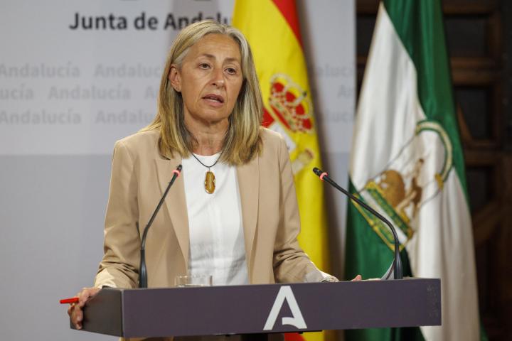 La consejera andaluza de Salud, Rocío Hernández en julio.