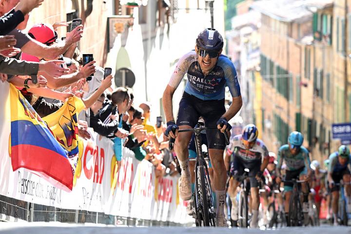 Derek Gee, en el Giro de Italia de 2025