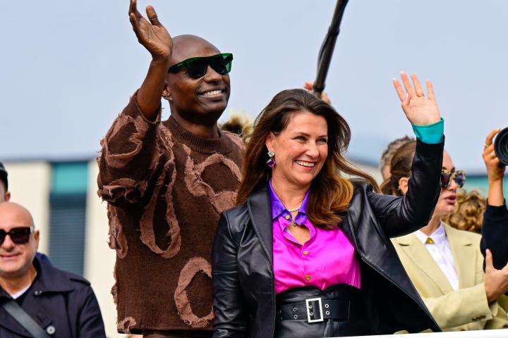 Marta Luisa de Noruega y Durek Verrett en la celebración de su preboda en Alesund en agosto de 2024