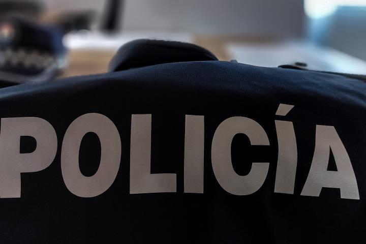 Uniforme de la policía local, en Valladolid.