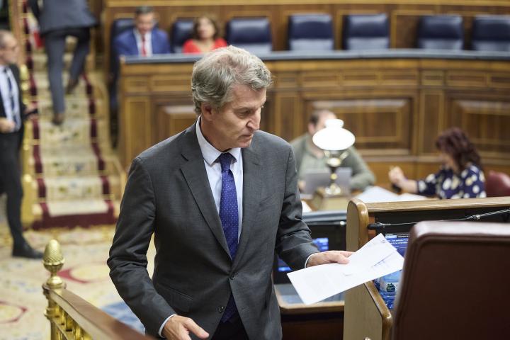 El presidente del PP, Alberto Núñez Feijóo.