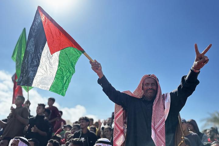 Júbilo en las calles de Gaza