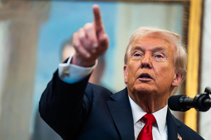 Donald Trump, fotografiado en la Casa Blanca el 16 de octubre de 2025.