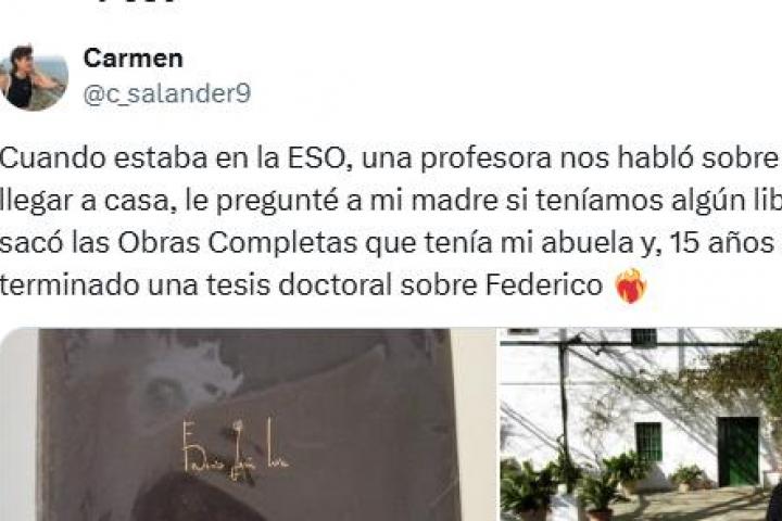 El tuit viral de @c_salander9 sobre la influencia de su abuela.