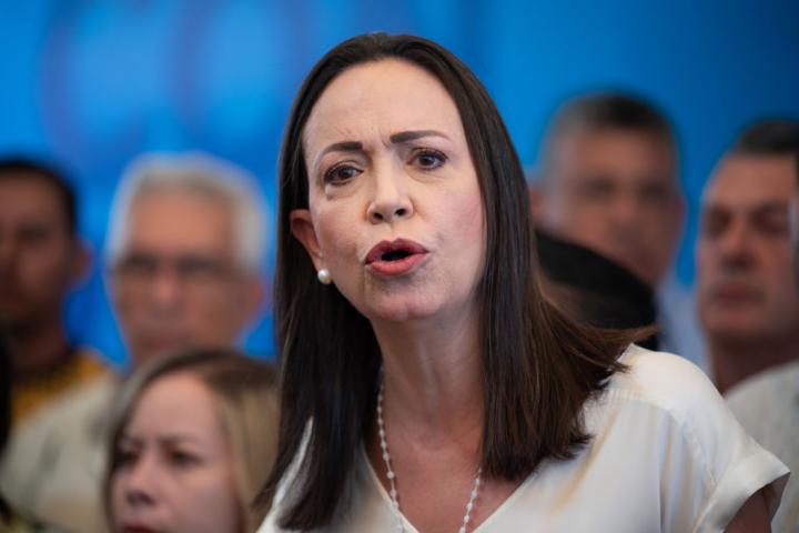 María Corina Machado, en una intervención