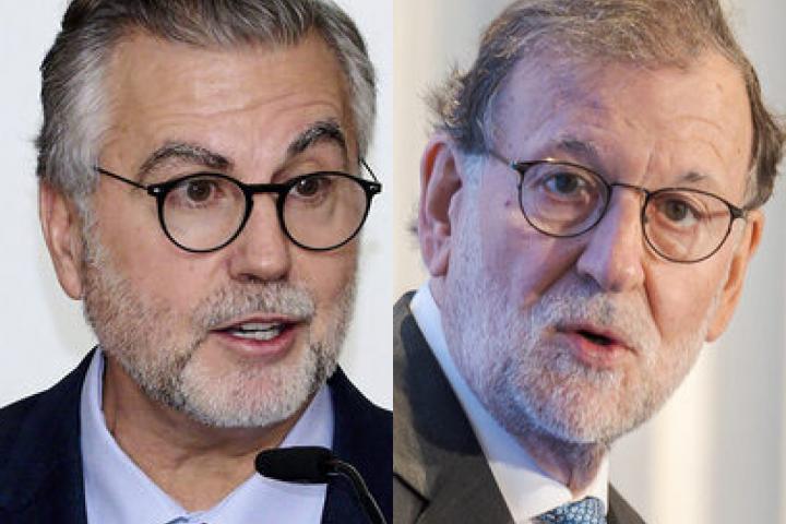El periodista y director de 'Más de Uno', Carlos Alsina, y el expresidente del Gobierno Mariano Rajoy; en sendas imágenes de archivo, respectivamente.