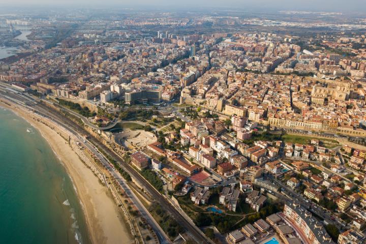 Imagen aérea de Tarragona.