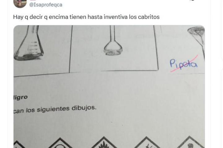 La respuesta de un alumno