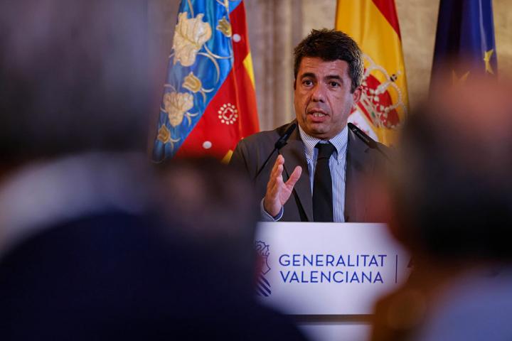 Carlos Mazón, president de la Generalitat Valenciana, fotografiado el 8 de octubre de 2025 en Valencia.