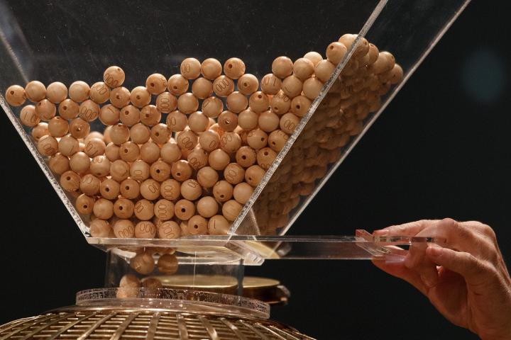 Bolas de la Lotería de Navidad.