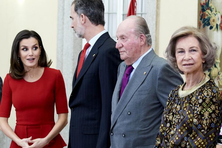 Los reyes Felipe y Letizia y los reyes Juan Carlos y Sofía en los Premios Nacionales del Deporte