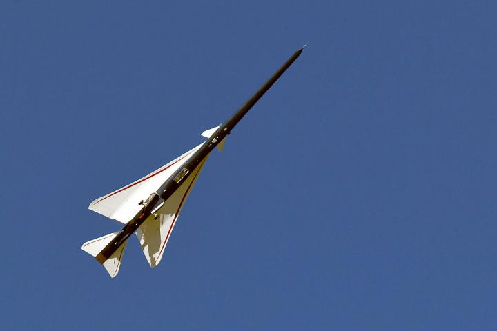 Imagen de archivo del X-59 en ejercicios.