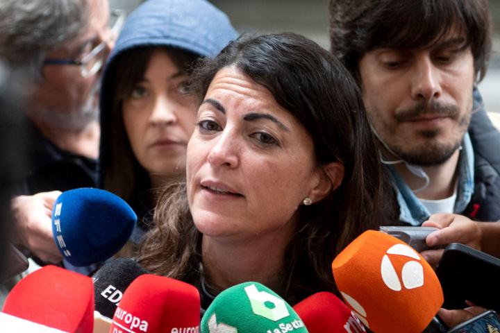 Macarena Olona, en un acto con prensa
