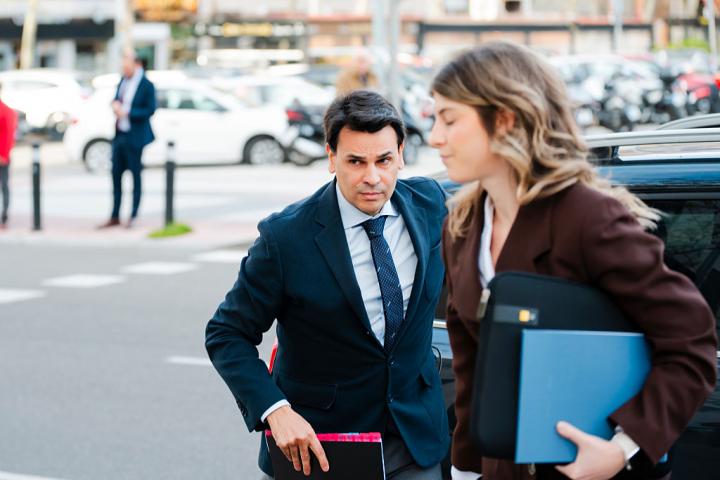 Alberto González Amador, a su llegada al juzgado en una imagen de archivo