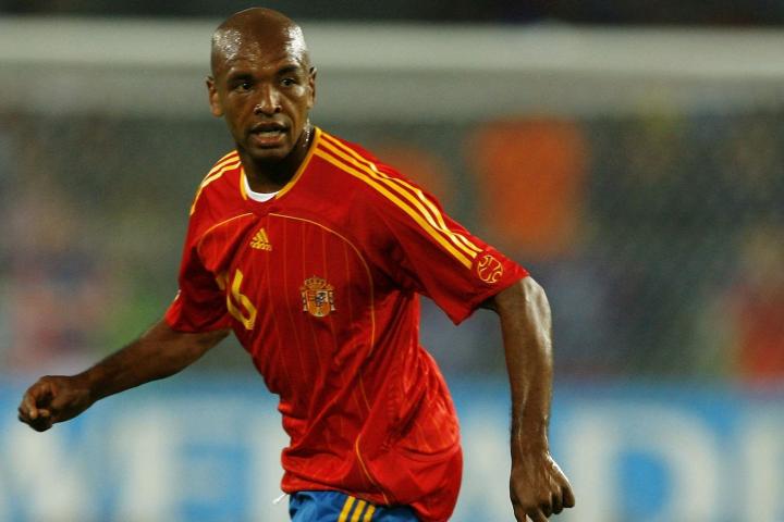 El exfutbolista Marcos Senna con la selección.