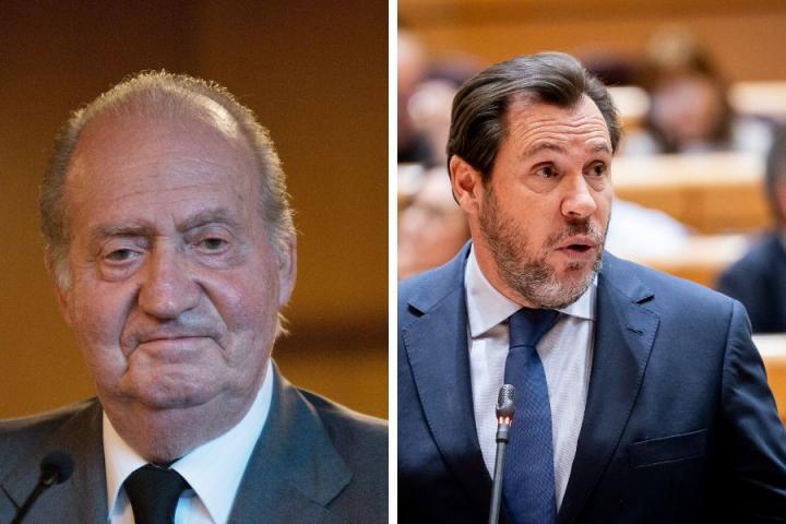 Juan Carlos I y Óscar Puente