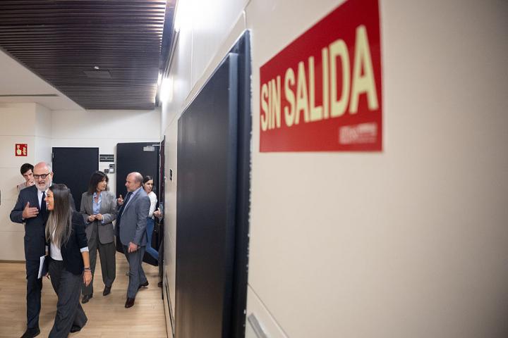 Los diputados de Junts, antes de la rueda de prensa de este jueves