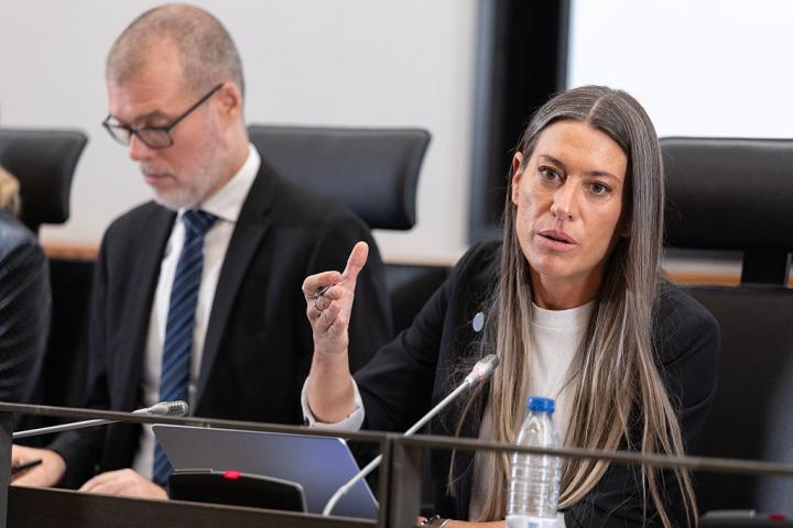 Miriam Nogueras, portavoz de Junts en el Congreso, el 6 de noviembre de 2025.