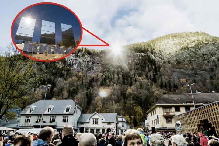 Rjukan, el pueblo noruego que se valió de espejos gigantes para sacar luz de entre las sombras