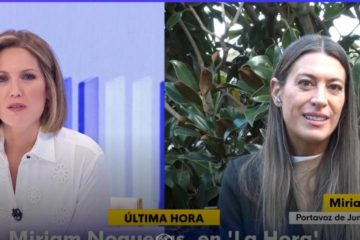 Silvia Intxaurrondo y Miriam Nogueras